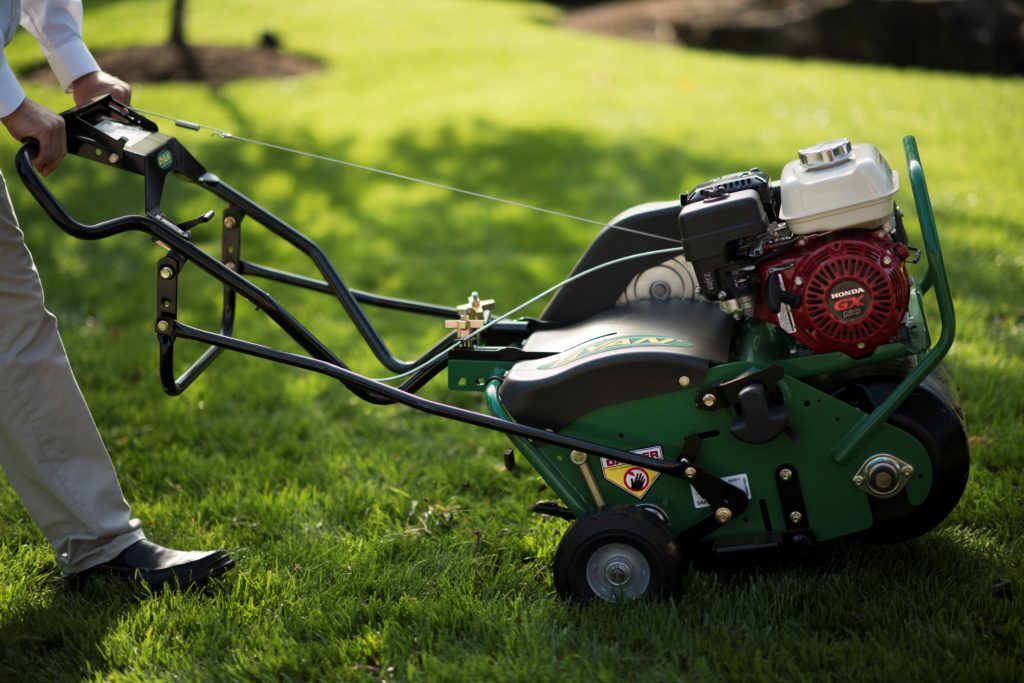 Aerate lawn without online machine