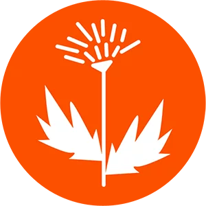 weed control orange icon