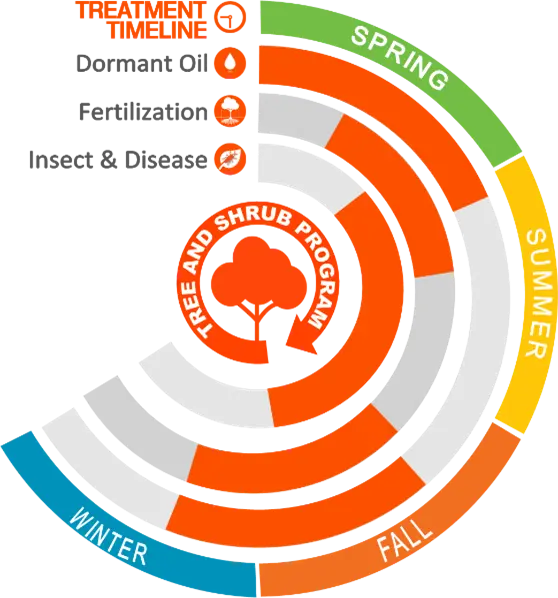 The Lawn Pride Tree & Shrub Program Timeline