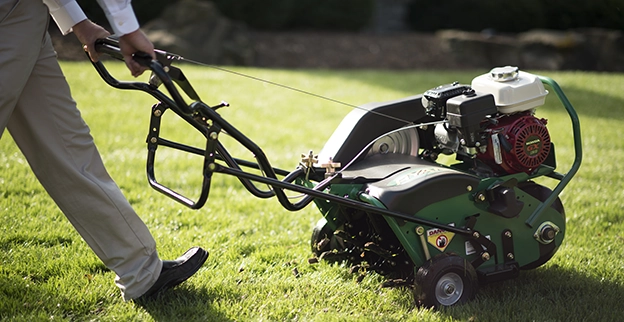 Grass cutting machine.