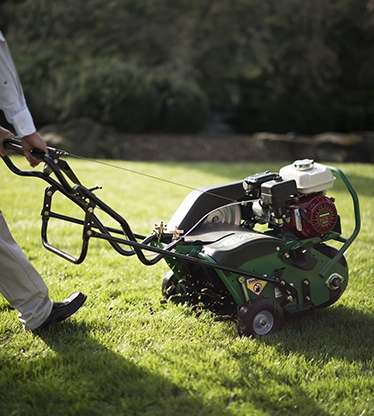 Lawn Pride professional aeration