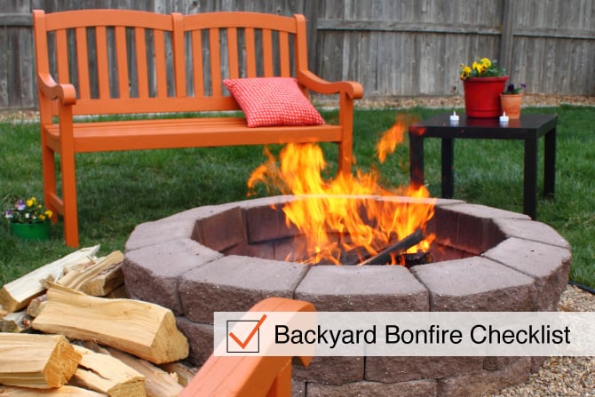 Backyard Bonfire Checklist