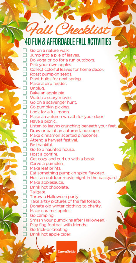Fall Activities Bucket List - Lawn Pride, Inc.